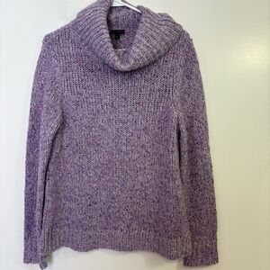 Talbots Lavender Wool Mohair Silk Blend Knit Sweater